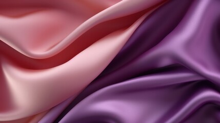 Obraz premium Soft and Elegant Fabric Background in Shades of Pink and Purple Perfect for Fashion, Textiles, and Design Projects