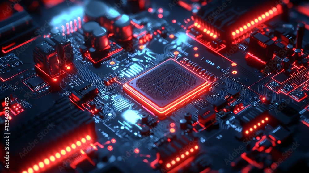 Poster exploring the future of technology a glimpse into circuitry