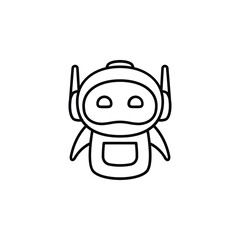 Robot icon vector illustration on white background