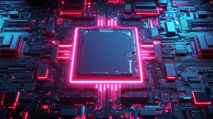 Fototapeta premium Futuristic Circuit Board Design