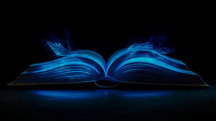 An open book with glowing pages, symbolizing the power of effective learning and education.