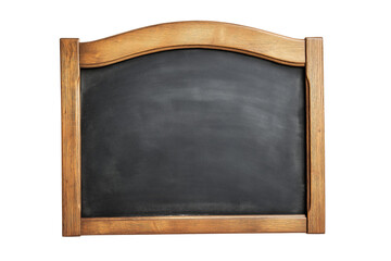 blank blackboard isolated on transparent white background, clipping path