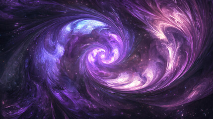 Purple galaxy wallpaper with stars and nebula for digital background or screen saver