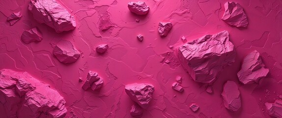 Obraz premium Hot pink rough glowing color background