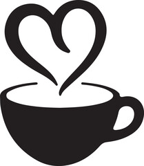 coffee cup with heart