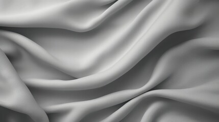 Fototapeta premium Elegant Gray Fleece Fabric with Crumpled and Wavy Texture, Perfect for Fashion and Design Photography, Soft and Cozy Background, High-Quality Material