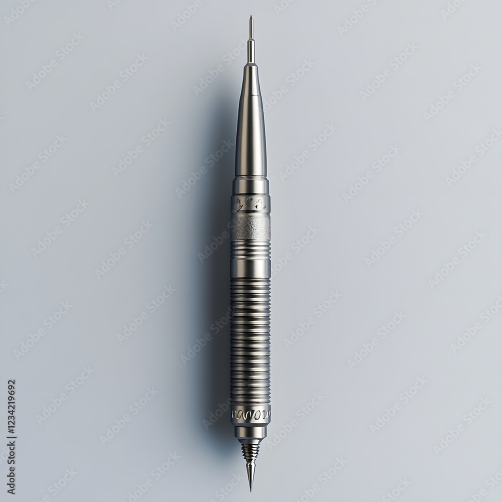 Poster sterile surgical drill isolated on a minimalist background with sharp precision bits ready for ortho