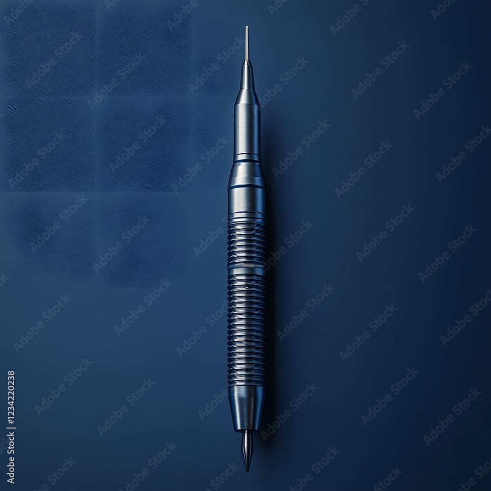 Poster sterile surgical drill isolated on a minimalist background with sharp precision bits ready for ortho