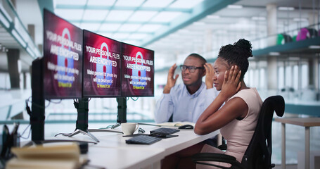 Ransomware Cyber Attack Using Malware © Andrey Popov