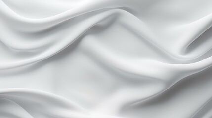 Obraz premium Soft White Fabric Texture with Abstract Flowing Waves Ideal for Backgrounds and Elegant Designs in Various Creative Projects