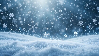 Winter Snowflakes Scene