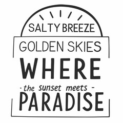 summer sunsets typography t-shirt design