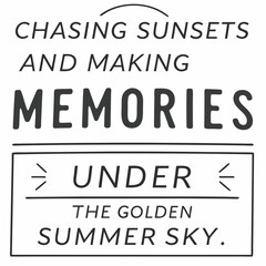 summer sunsets typography t-shirt design