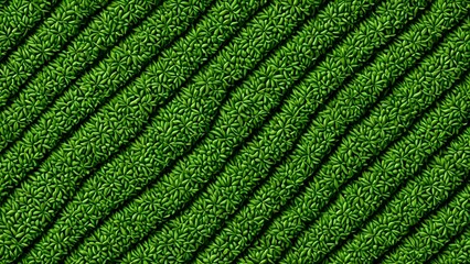 Abstract green leaf pattern, textured background, digital illustration, repeating design, nature-inspired artwork. Ideal for website banners, presentations, or product designs.