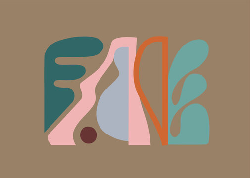 Abstract olive lavender mustard 10cm