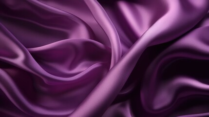 Obraz premium Soft Textured Dark Purple Fabric with Elegant Drapes and Smooth Surface Ideal for Backgrounds and Design Projects