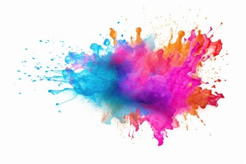 Fototapeta premium Splash white background splattered.