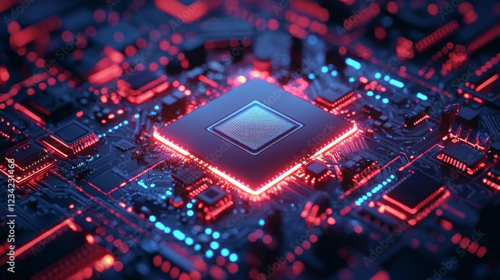 Poster exploring the world of microprocessors