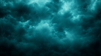 Obraz premium Dark Teal Storm Clouds at Night