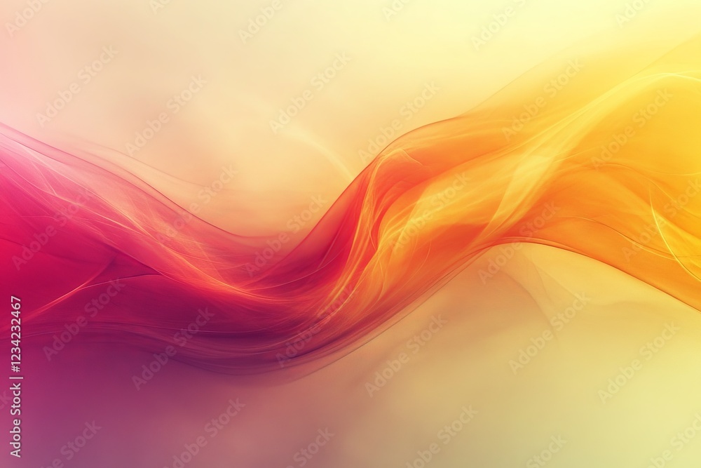 Leinwandbilder colorful abstract wave demonstrating vibrant flow of light and motion in a soft gradient background