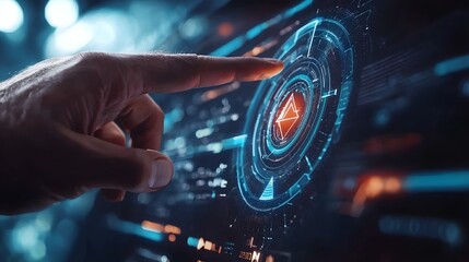 Businessman Pointing at Rising Arrow with 2025 Growth Concept Futuristic Success Innovation