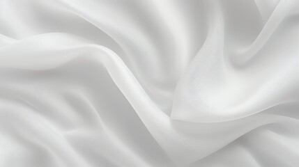 Naklejka premium White Non-Woven Fabric with Smooth Texture and Delicate Draping Ideal for Fashion and Home Decor Applications in Soft Natural Light