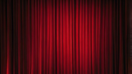 An Elegant Red Velvet Stage Curtain Tailored Perfectly for Various Performance Spaces