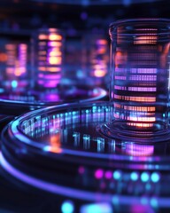 Electrophoresis Setup in a Laboratory with Multiple Gel Electrophoresis Chambers for Molecular Analysis