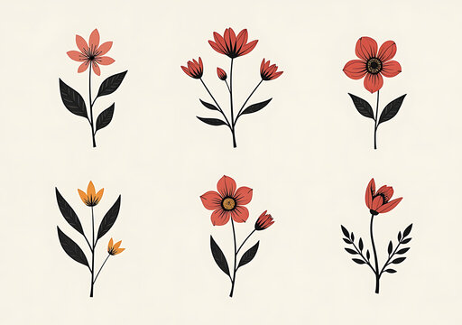 simple floral designs available logos tattoos invitations mix classic modern styles