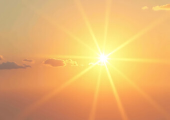 soft warm light shines special lens flare creating abstract sunburst