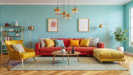 Modern Interior Living Room with Stylish Decor