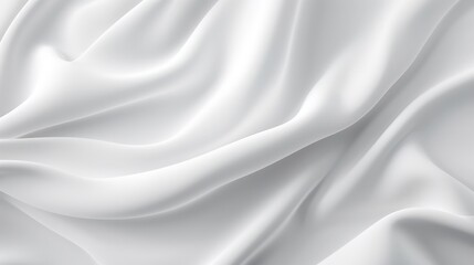 Soft and Elegant Abstract White Fabric Texture Background for Creative Design Projects, Photography, and Art Compositions