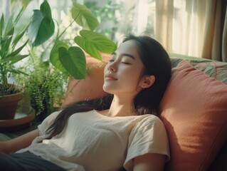 Obraz premium Serene Afternoon Relaxation