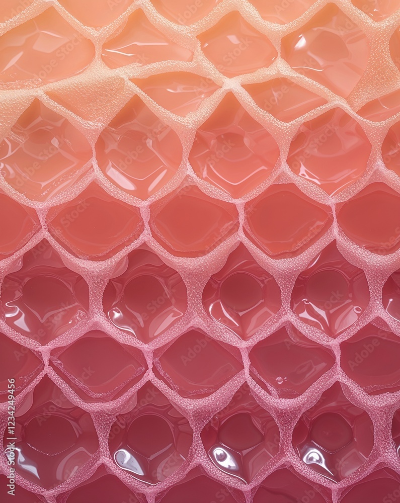 Poster warm peach fading into soft rose bubble wrap gradient texture background