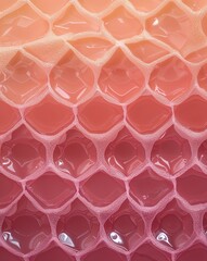 Warm peach fading into soft rose bubble wrap gradient texture background