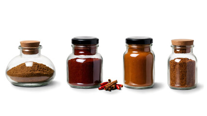 Whole and sliced pepper paprika isolated on a clean PNG background, featuring rich red hues and a smooth texture, perfect for cooking-related designs, spice-themed graphics, and food preparation visua