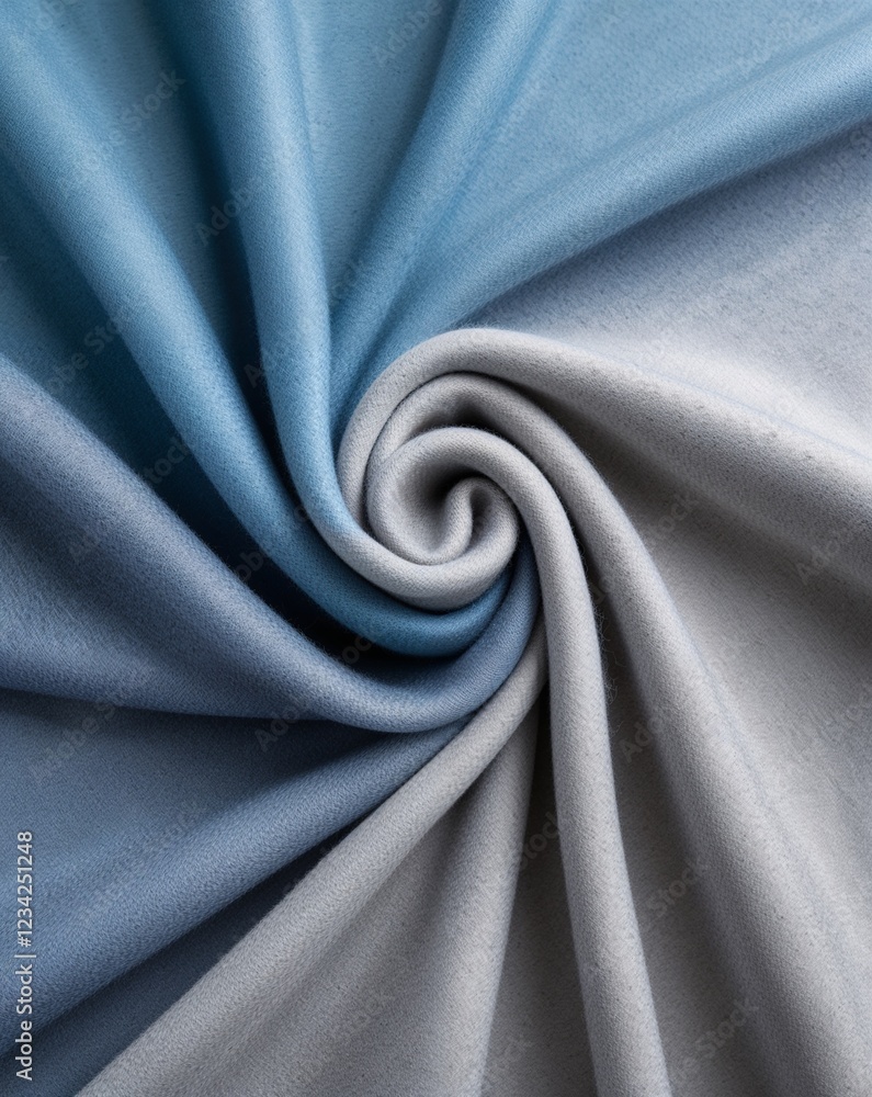 Poster a muted gradient of sky blue and light gray soft wool fabric gradient texture background