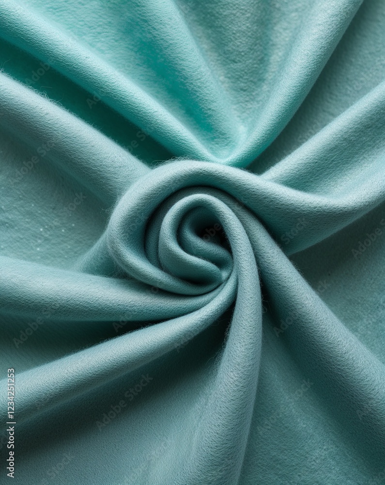 Poster a muted blend of light cyan and soft teal soft wool fabric gradient texture background