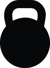 Kettlebell icon. Weight icon, training equipment flat vector icon for exercise