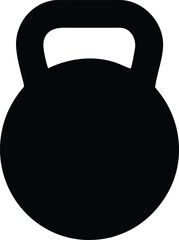 Fototapeta premium Kettlebell icon. Weight icon, training equipment flat vector icon for exercise