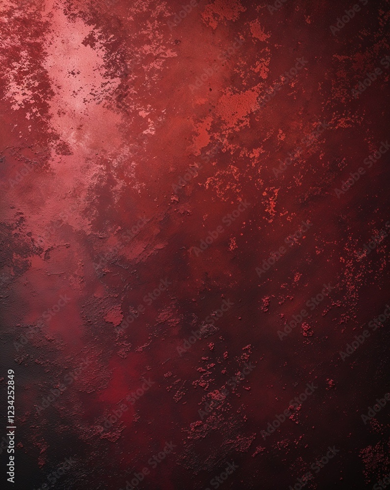 Poster a smooth blend from light red to dark maroon grunge rust gradient texture background