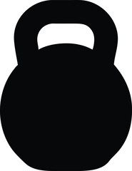 Kettlebell icon. Weight icon, training equipment flat vector icon for exercise