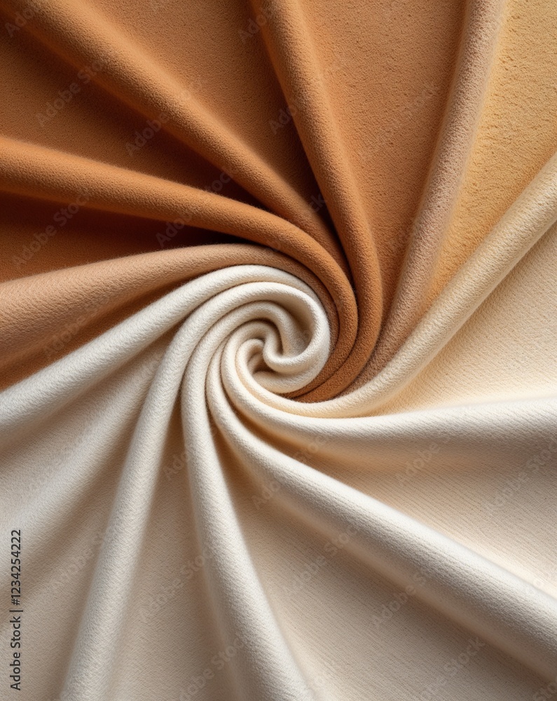 Poster a smooth transition from warm sand to soft ivory soft wool fabric gradient texture background