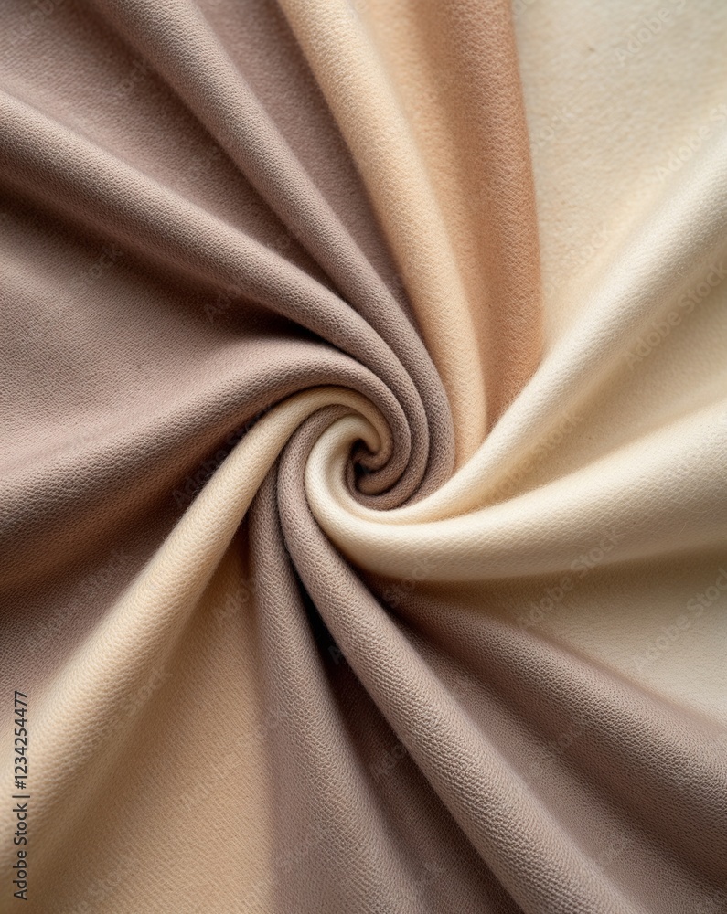 Poster a soft gradient of light mocha and creamy beige soft wool fabric gradient texture background