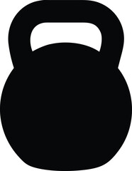 Kettlebell icon. Weight icon, training equipment flat vector icon for exercise