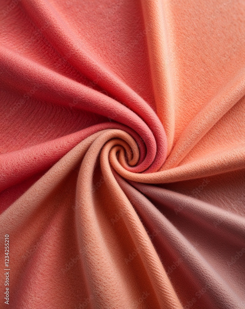 Poster a subtle shift from soft coral to warm peach soft wool fabric gradient texture background