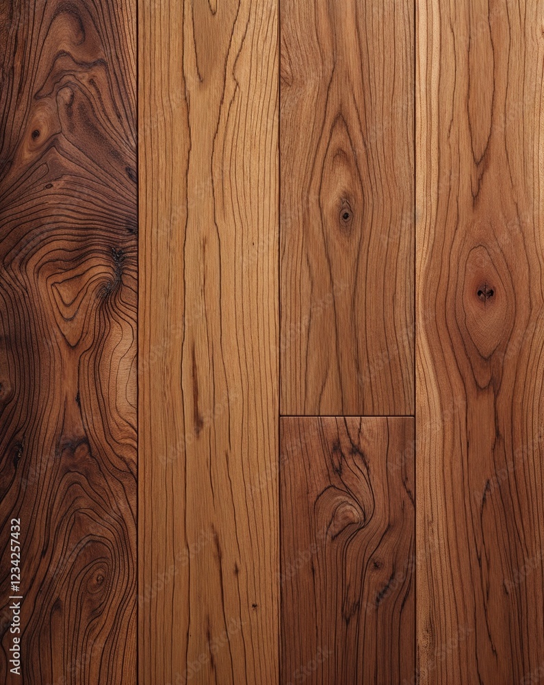 Poster honey oak smoothly transitioning into medium teak wood grain gradient texture background