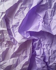 Lavender blending into pale lilac crumpled paper gradient texture background