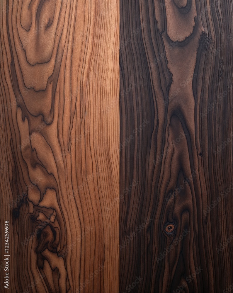 Poster light walnut blending into dark maple wood grain gradient texture background