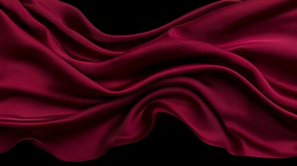 Fototapeta premium Elegant Draped Red Fabric Texture